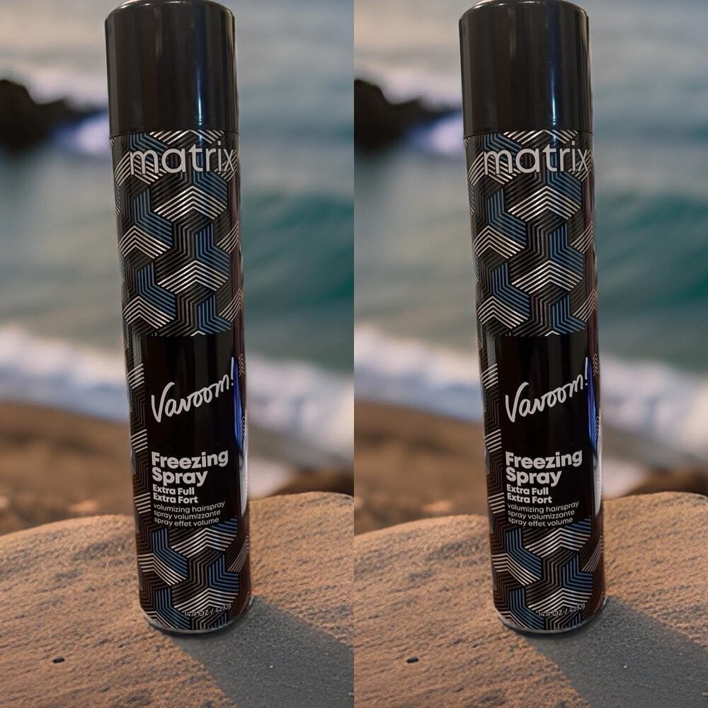 Matrix Varoom Freezing Spray Hairspray Extra Full 15 oz Large_ 2 units